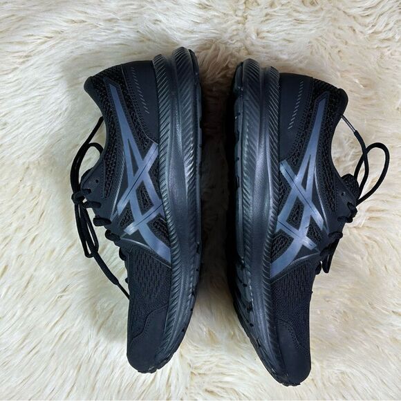 Asics Black and Gray Athletic Shoes Sleek Design - Picture 4 of 11